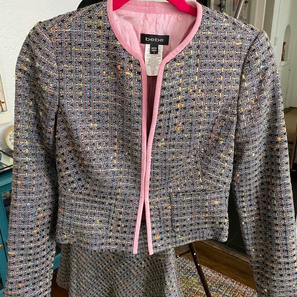 BEBE STRAPLESS DRESS AND JACKET - Picture 13 of 15